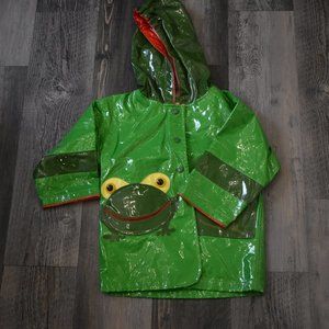 Green Frog Rain Coat Size 2T